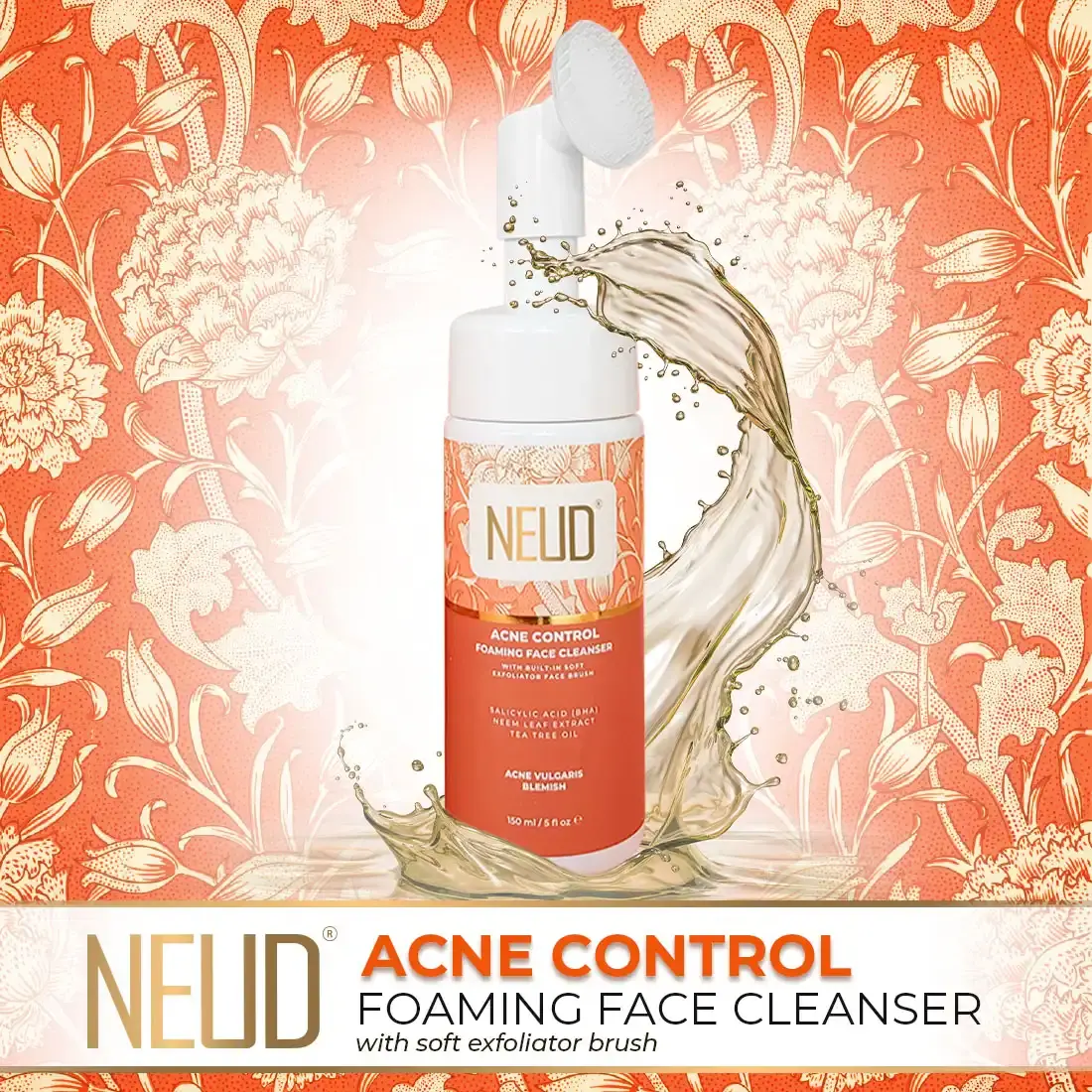 NEUD-Acne-Control-Foaming-Face-Cleanser-With-Exfoliator-Brush-everteen-neud-com